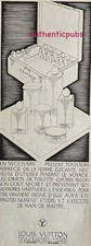 PUBLICITE LOUIS VUITTON FLACON NECESSAIRE DE TOILETTE VANITY DE 1927 FRENCH AD