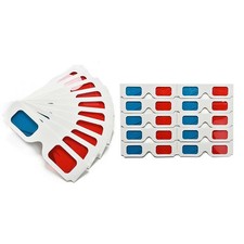  50pcs lunettes 3D lunettes stéréo avec cadre en papier lunettes à lentilles