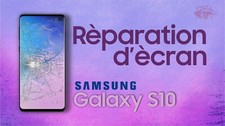 Réparation d'écran Samsung galaxy S10 (uniquement La Vitre avant)
