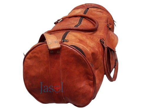 Cuir grand vintage duffel - cuir,