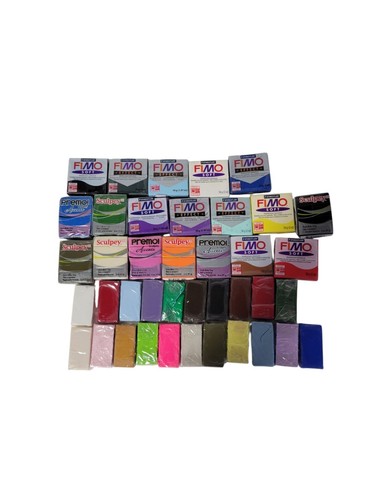 Polymer clay lot - 40, mixed