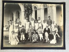 Vintage PHOTO 1900 Inde Équipe Sport Université Musculation Bodybuilding Team