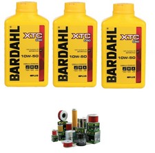 Set Entretien 3LT Huile Bardahl XTC C60 10W-50 + Filtre à (X Toutes Les Moto)