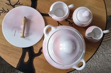 Lot Faïence de Pornic Modèle le hameau Plateau À Fromages Bois Soupière Pots 