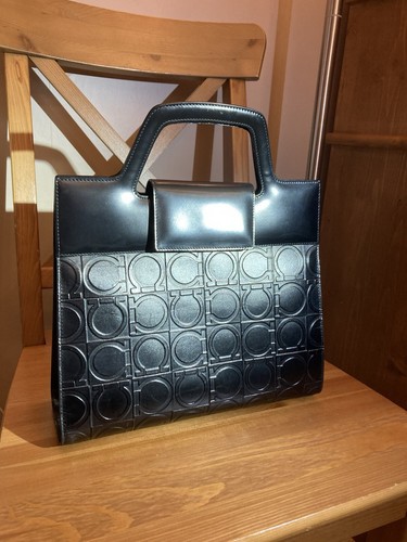 Sac main cuir vintage - sac,