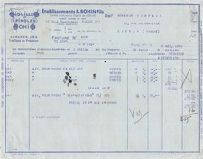 Facture  1935  ETS B. BOHIN