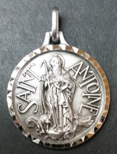 Belle médaille religieuse XXe "Saint Antoine-le-Grand, protecteur des animaux"