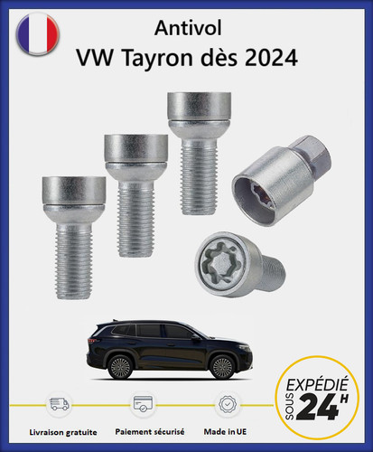 Ecrous antivol roues haute - ecrous,