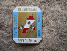 INS 142 . GENDARMERIE . OPEX . LIBAN BEYROUTH  86 . EGM  8 / 4 . LOCAL . SUPERBE