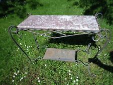 Console plateau en marbre et