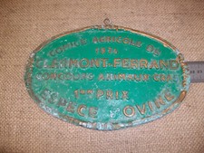 Ancienne Plaque Concours