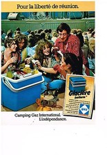 PUBLICITE ADVERTISING  054  1978  CAMPING GAZ   la glacière