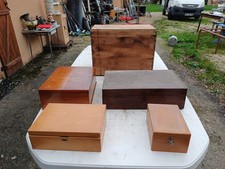 Lot de Boites Anciennes en Bois