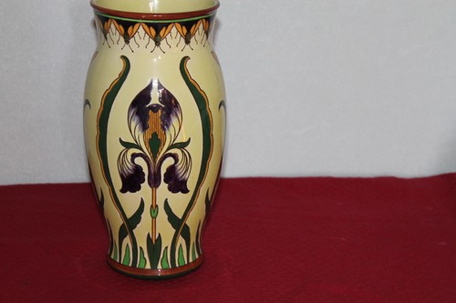 Vase majolique sarreguemines - vase,