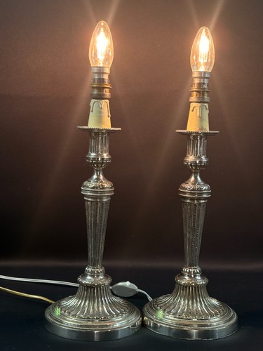 Paire flambeaux xixe style - de,