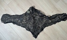 Ancien Chale Mantille Voile Noir  Mercerie Broderie French Lace D21