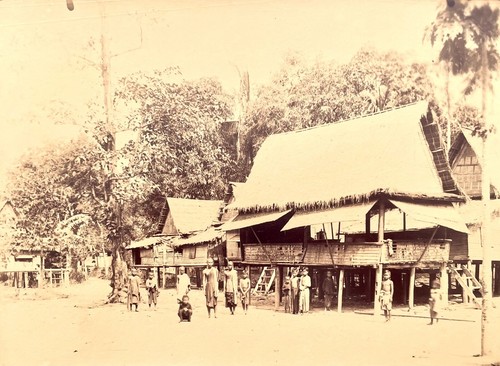 Cambodge 1886 habitation du - 1886,