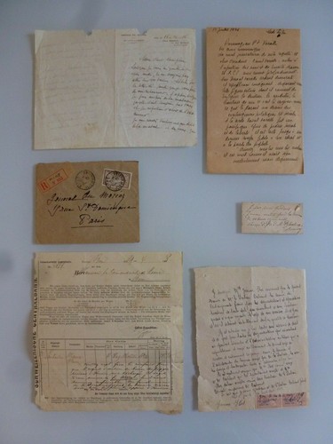 Lot documents manuscrits - de,