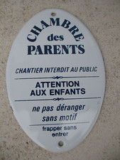 Plaque émaillée ovale