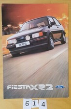 FORD FIESTA XR2 Prospectus 4 pages Fr 09/1985