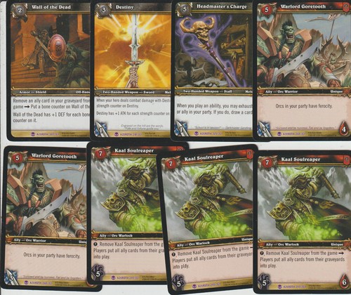 Cartes azeroth uniques - x8,