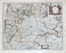 Milano Crema Cremona Parme Brescia Pavie Italie Carte Map Blaeu 1640
