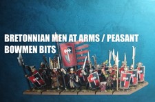WARHAMMER THE OLD WORLD BRETONNIAN MEN AT ARMS / PEASANT BOWMEN BITS
