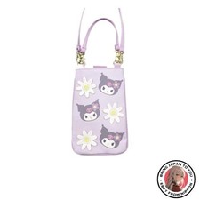 Nouvelle pochette 2 voies Hatayama Shoji Sanrio série de fleurs 3D Kuromi env...