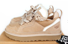 UGG Original Lowmel Sand Beige Brown Suede Sheepskin Trainers – Christmas Gift