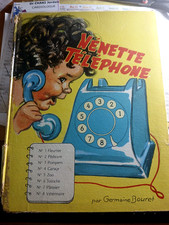 album  Germaine Bouret Nénette téléphone enfant EO 1953   32x24cm