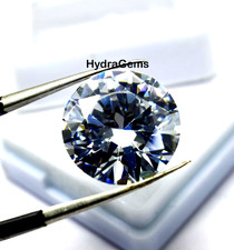 Pierre précieuse blanche naturelle ronde zircon blanc 20 ct coupe étincelante...