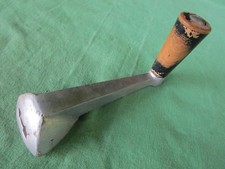 Manivelle Alu poignée bois ancienne outil machine appareil trou diamètre 1,45 cm
