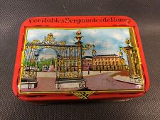 Ancienne boite en fer à bonbons véritables bergamotes de Nancy collection