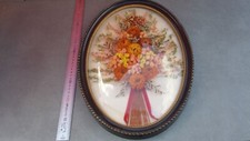 Ancien cadre ovale verre