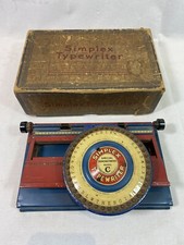 Toy Jouet machine à écrire simplex  Typewriter Modèle C Début 1900