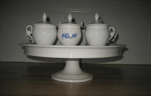 Ancien pots crème sur - ancien,