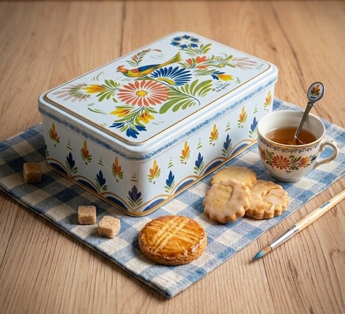 Boîte métal vintage - , hb