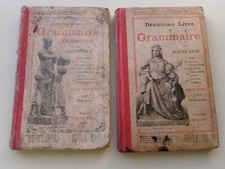 : Grammaire enfantine tome I et II, Larousse illustré, anciens Claude Augé