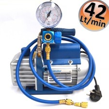 3s Kit pompe a vide 42 lt/min + manifold universel mano clim R410A R32 R134A
