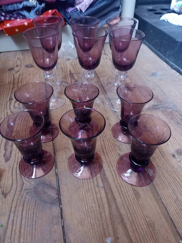 Ensemble verres pied de - 12,