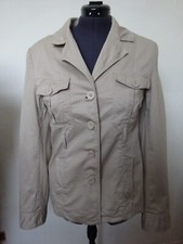 Veste beige manches longues doublure matelassée 5 poches ETAM 40 TBE