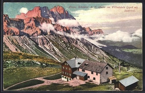 Carte postale rifugio sul - carte,