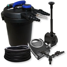 Kit filtration bassin à pression 10000l 11W UVC NEO8000 Pompe 25m Tuyau Fontaine