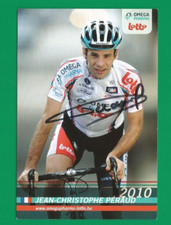 CYCLISME carte cycliste JEAN CHRISTOPHE PERRAUD équipe OMEGA PHARMA LOTTO Signée
