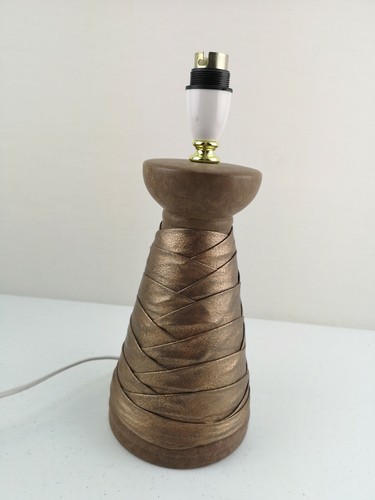 Lampe table socle bronze - de,