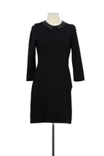 Robe en cuir noire Sandro M