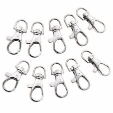 LOT DE 1 à 50 FERMOIRS PETITS MOUSQUETONS CROCHETS PORTE CLÉS CLEFS ARGENTES