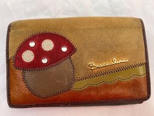 Braccialini portefeuille-porte-monnaie en cuir made in Italy vintage