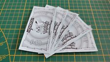Lot x5 billets de 10 pièce détachée jeu Monopoly Pokémon édition Kanto #C43