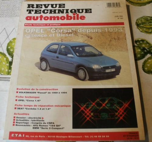 Revue technique rta 563 opel - revue,